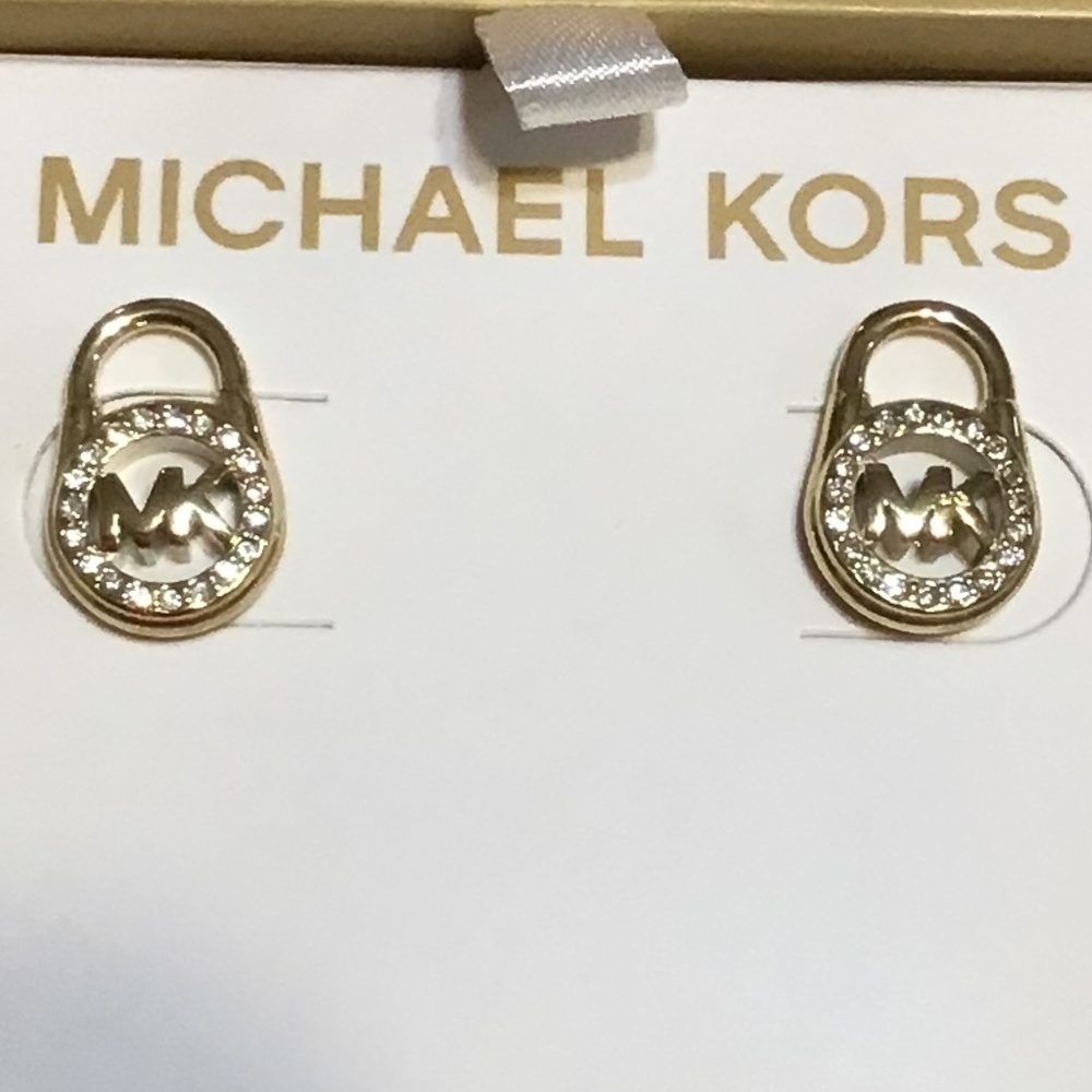 NWT Michael Kors Padlock Earrings